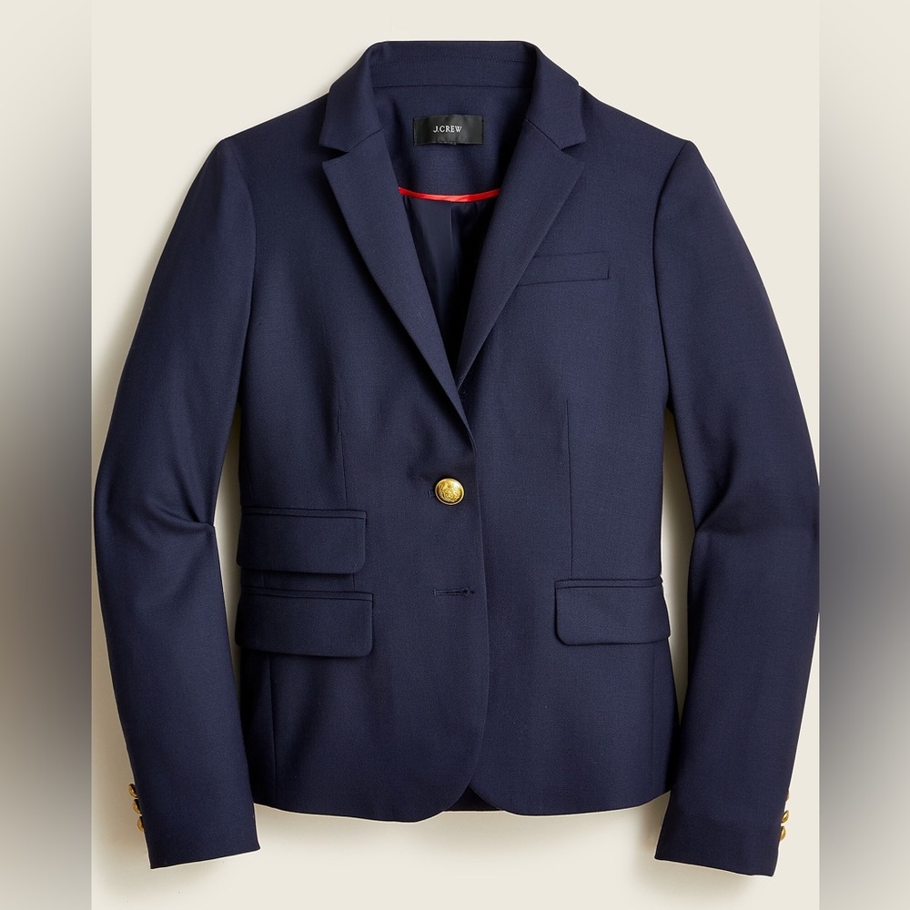 J. Crew Dalton blazer in Italian stretch wool in navy size 4